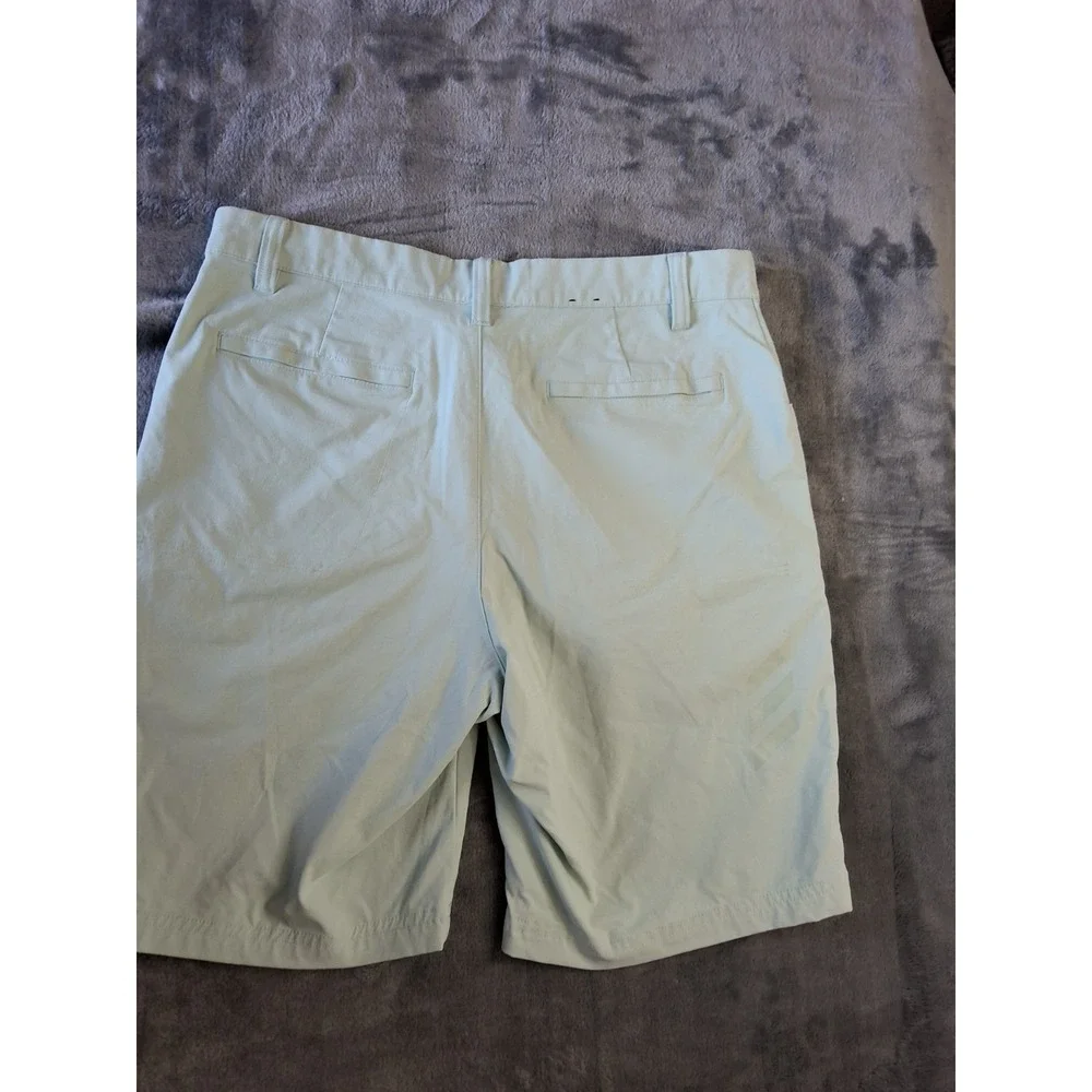 Mens Adidas Size 30 Shorts Mint Green Golf Chinos‎ Flat Front Preppy Adicross